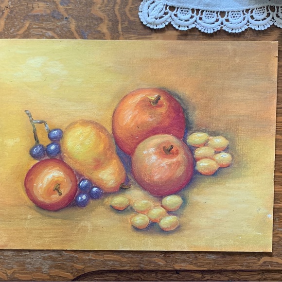 ! OOAK Vintage Still Life, Original Oil Painting, 1975 - Picture 2 of 10